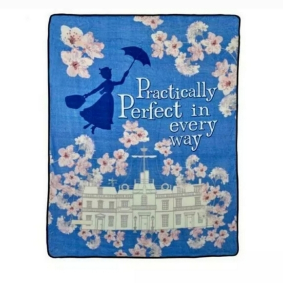Disney Bedding Mary Poppins Returns Throw Blue Poshmark